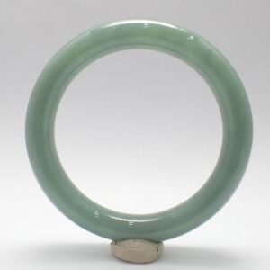藍綠圓骨翡翠玉鐲