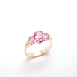 粉紅剛玉戒指